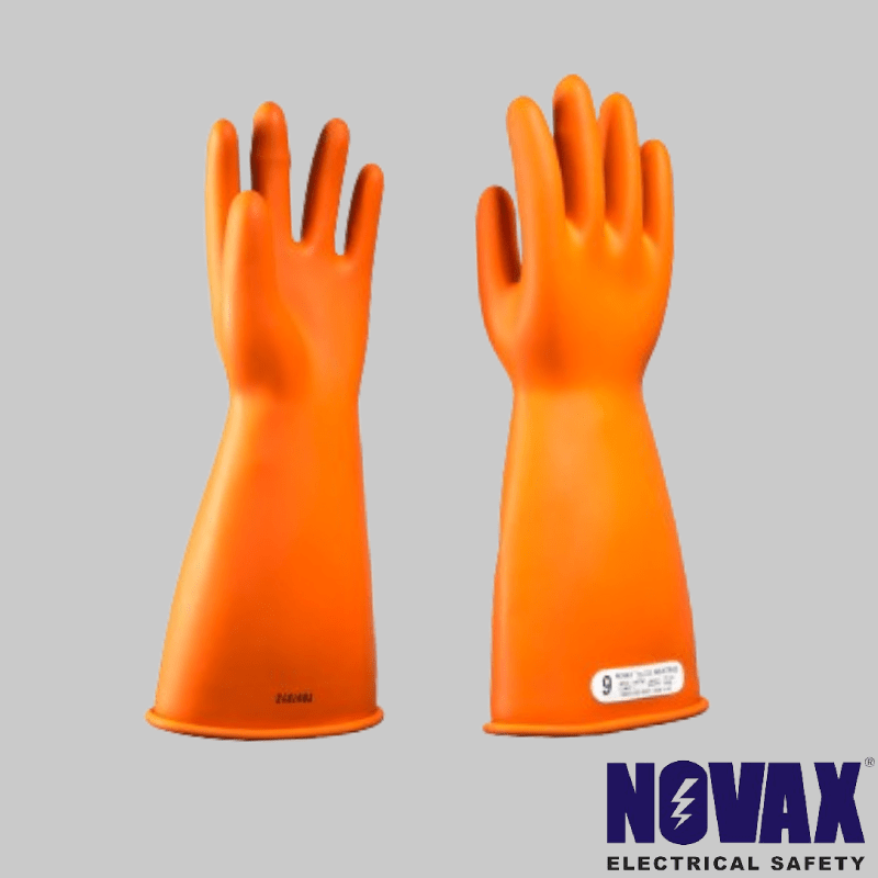NOVAX Class 1 Rubber Insulating Gloves 