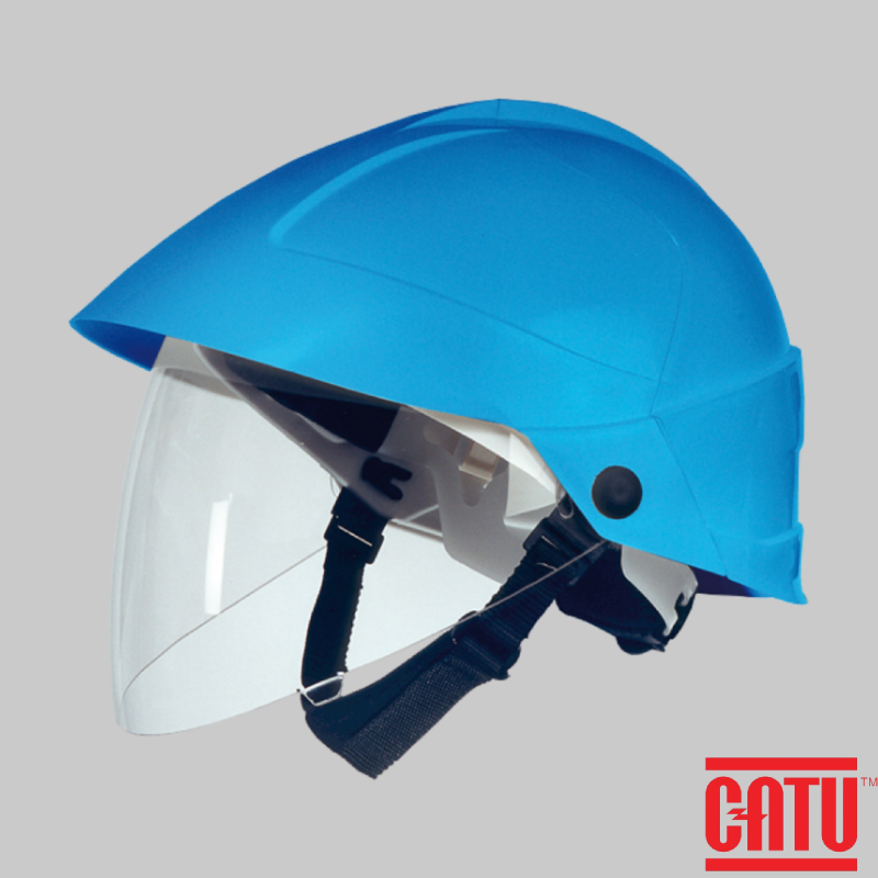 Insulated Arc Flash safety helmet with integrated face shield for electricians, APC 1, MO-185-B 